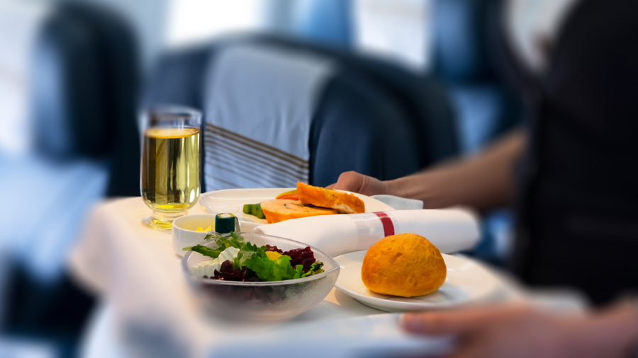 Why does food taste bland on airplanes?