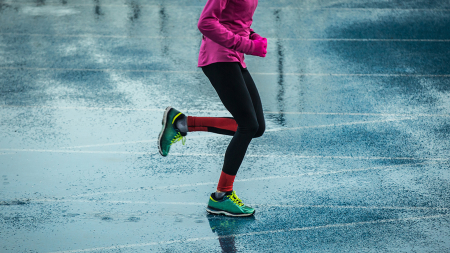 How does the weather affect running?