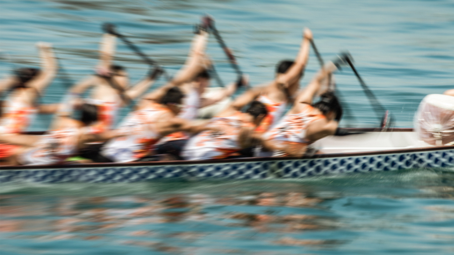 The dragon boat sport requires team work