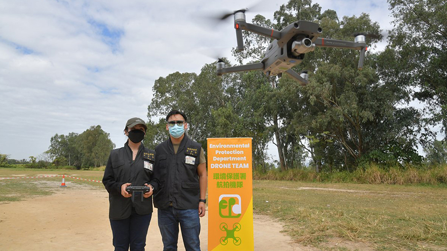 Drones aid environmental protection (Environmental Protection Department)